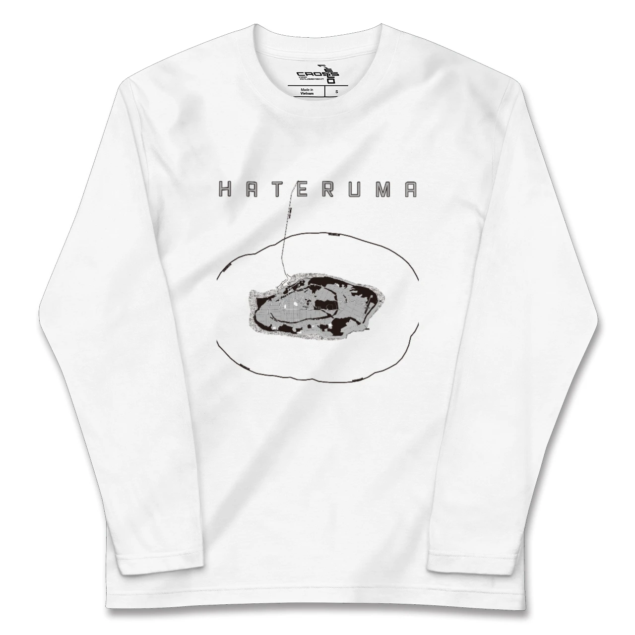 【波照間（沖縄県）】地図柄ロングスリーブTシャツ