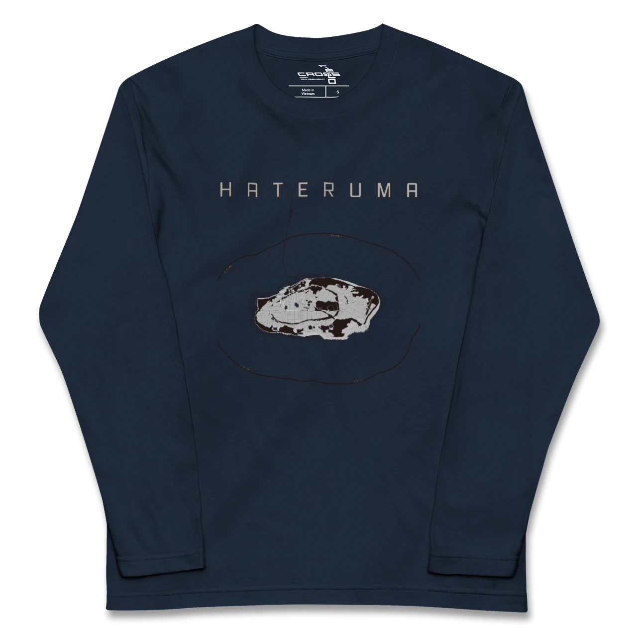 【波照間（沖縄県）】地図柄ロングスリーブTシャツ