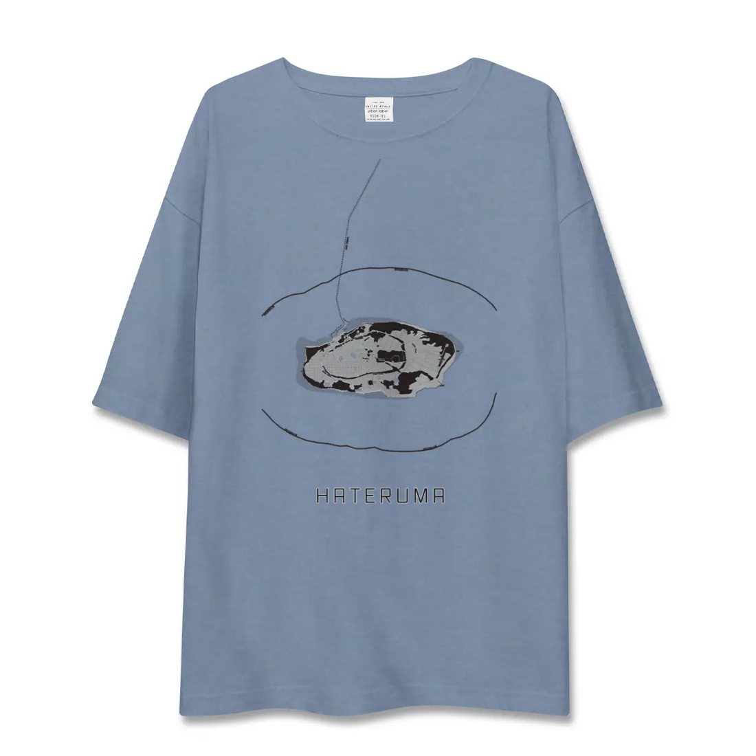 【波照間（沖縄県）】地図柄ビッグシルエットTシャツ