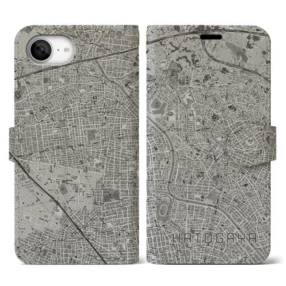 【鳩ヶ谷（埼玉県）】地図柄iPhoneケース（手帳タイプ）