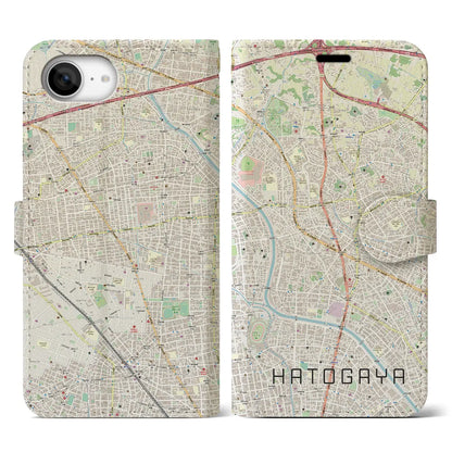 【鳩ヶ谷（埼玉県）】地図柄iPhoneケース（手帳タイプ）