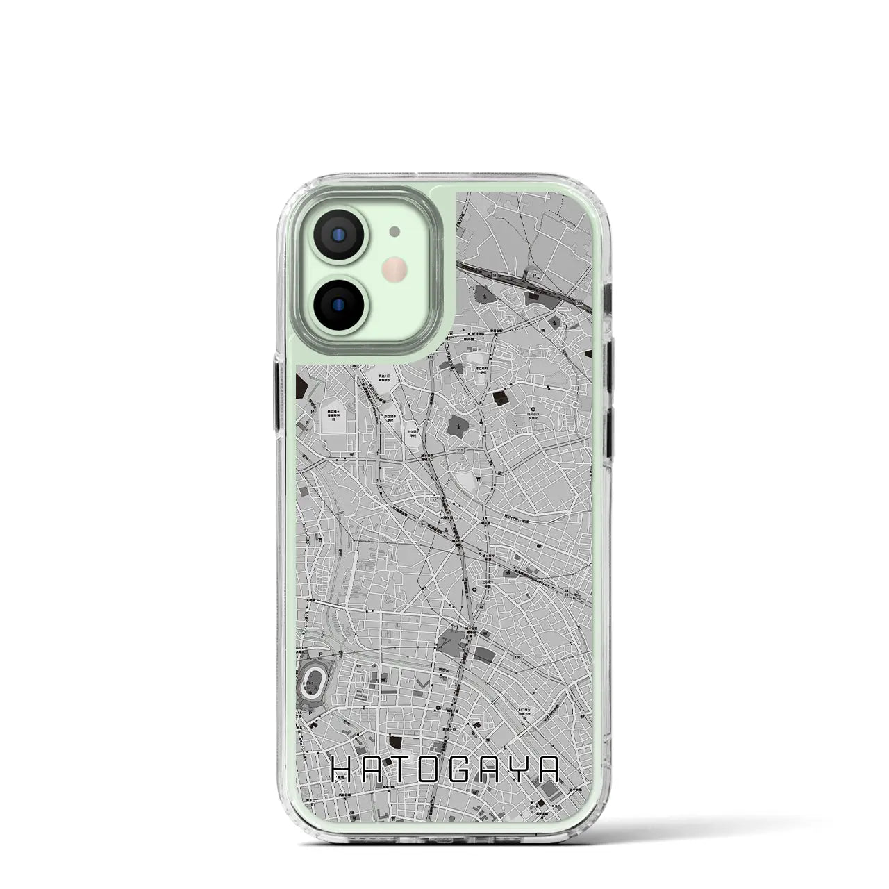 【鳩ヶ谷（埼玉県）】地図柄iPhoneケース（MagSafeタイプ）
