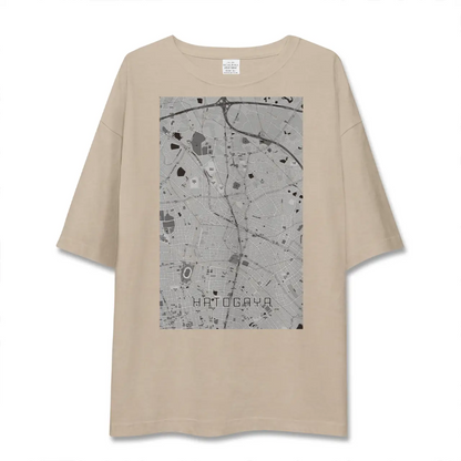【鳩ヶ谷（埼玉県）】地図柄ビッグシルエットTシャツ
