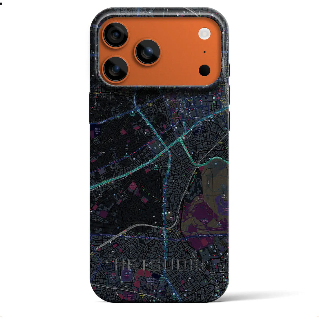 【初台（東京都）】地図柄iPhoneケース（バックカバータイプ）