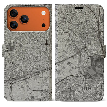 【初台（東京都）】地図柄iPhoneケース（手帳タイプ）