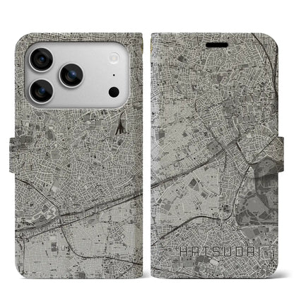 【初台（東京都）】地図柄iPhoneケース（手帳タイプ）