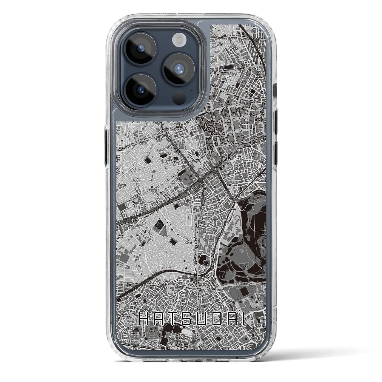 【初台（東京都）】地図柄iPhoneケース（MagSafeタイプ）