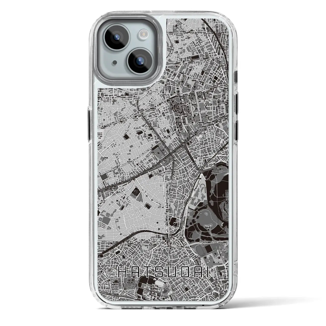 【初台（東京都）】地図柄iPhoneケース（MagSafeタイプ）