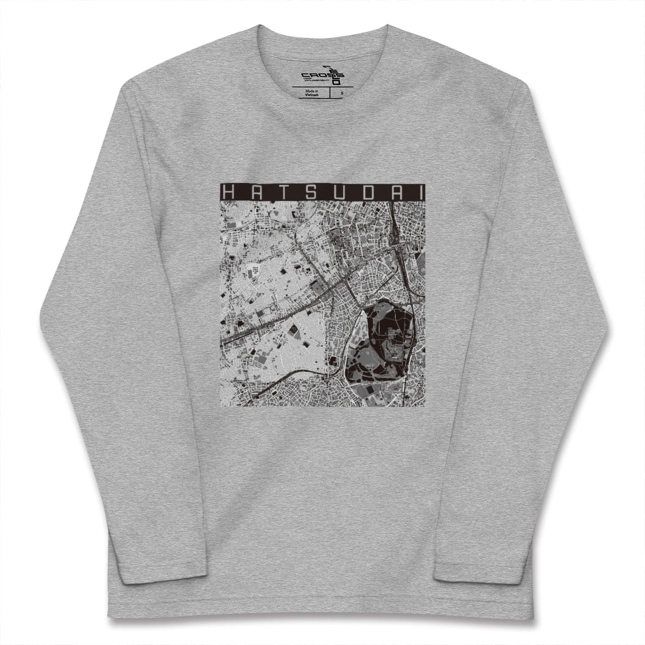 【初台（東京都）】地図柄ロングスリーブTシャツ