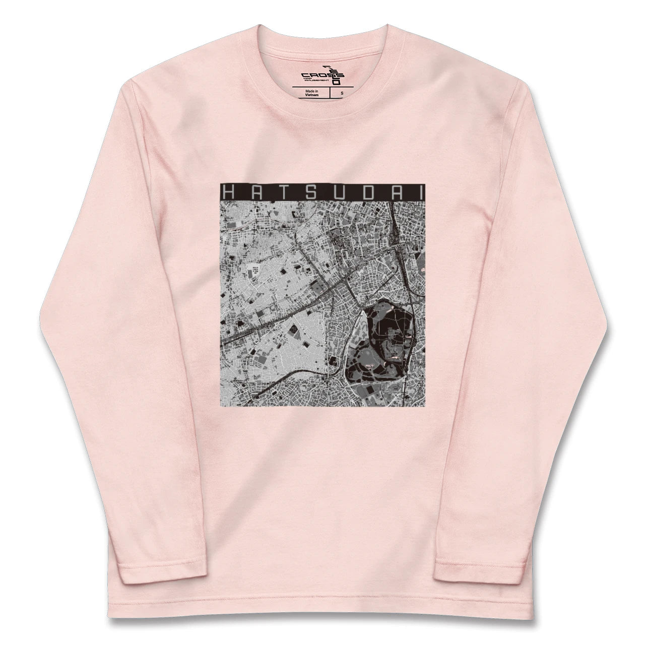 【初台（東京都）】地図柄ロングスリーブTシャツ