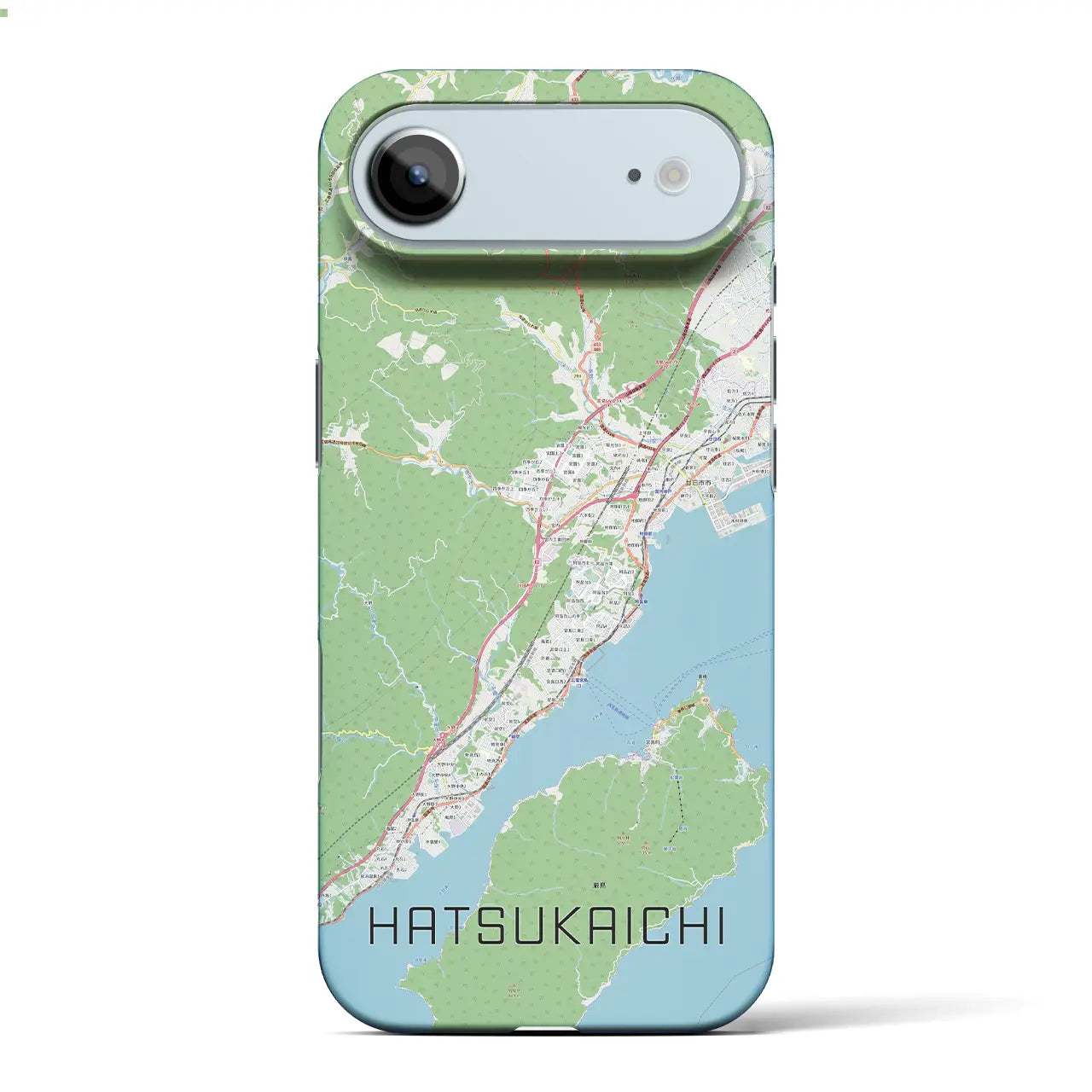 【廿日市（広島県）】地図柄iPhoneケース（バックカバータイプ）ナチュラル・iPhone 17 Pro Max 用