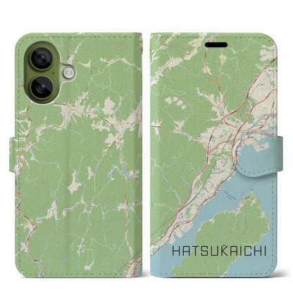 【廿日市（広島県）】地図柄iPhoneケース（手帳タイプ）
