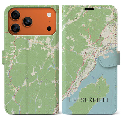 【廿日市（広島県）】地図柄iPhoneケース（手帳タイプ）
