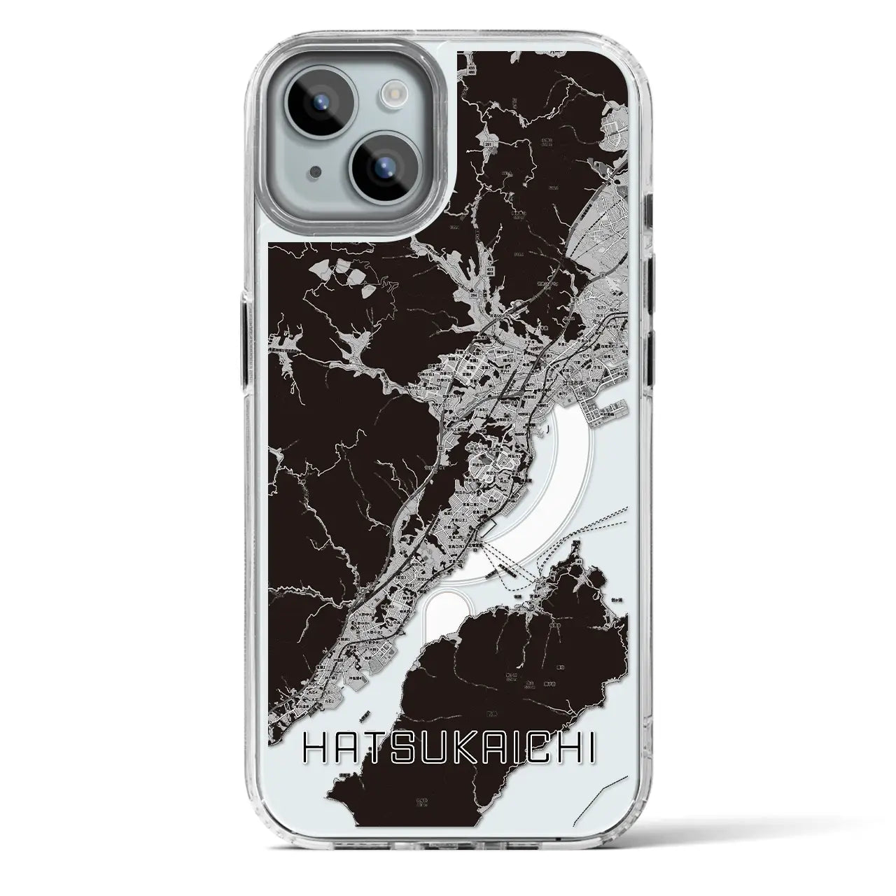 【廿日市（広島県）】地図柄iPhoneケース（MagSafeタイプ）