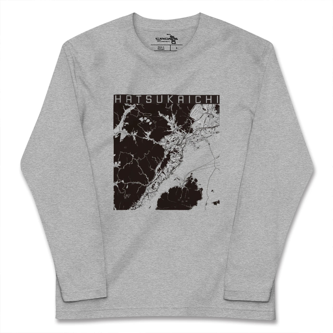 【廿日市（広島県）】地図柄ロングスリーブTシャツ