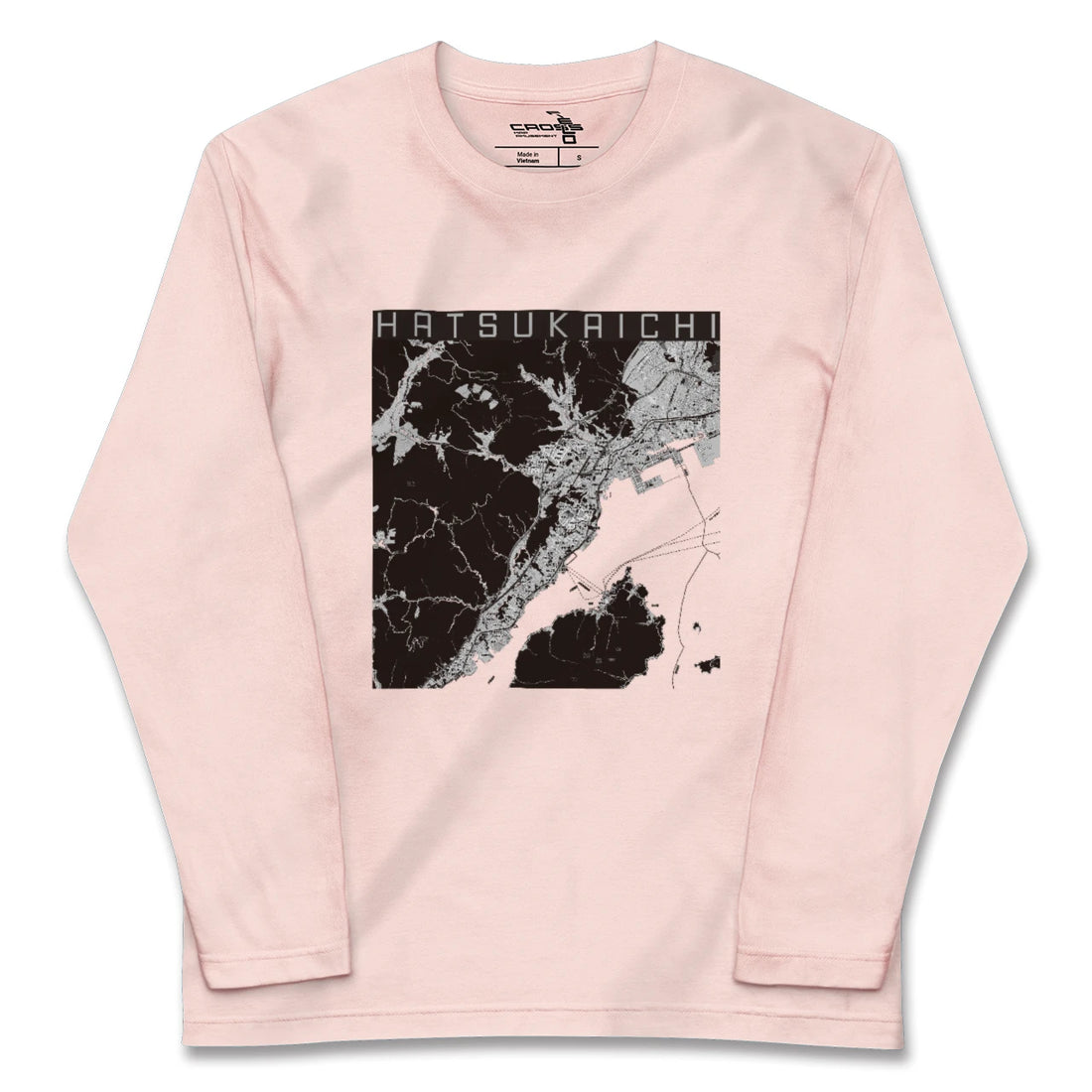【廿日市（広島県）】地図柄ロングスリーブTシャツ