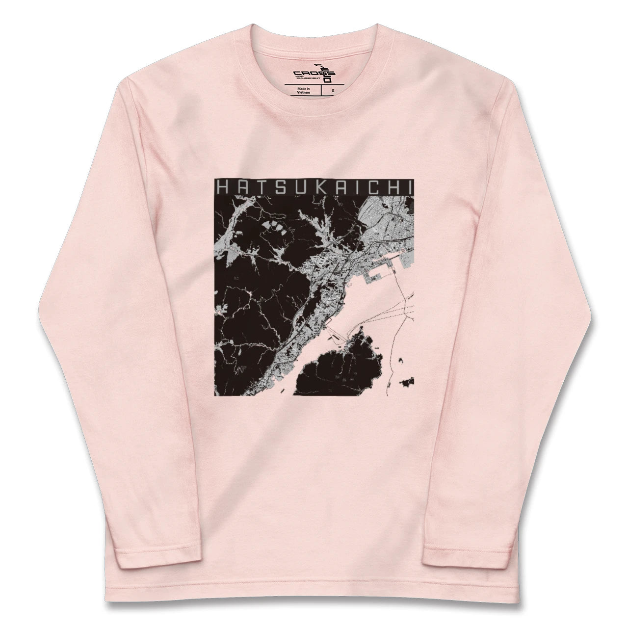 【廿日市（広島県）】地図柄ロングスリーブTシャツ