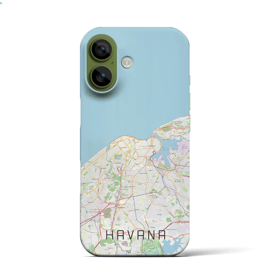 【ハバナ（キューバ）】地図柄iPhoneケース（バックカバータイプ）ナチュラル・iPhone 17 Pro Max 用