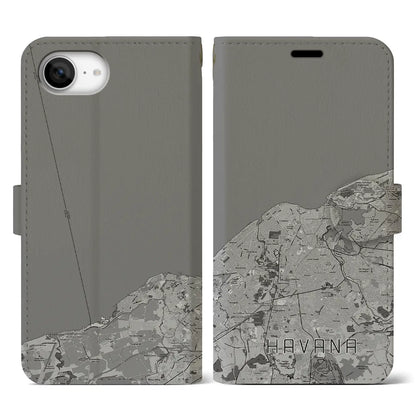 【ハバナ（キューバ）】地図柄iPhoneケース（手帳タイプ）