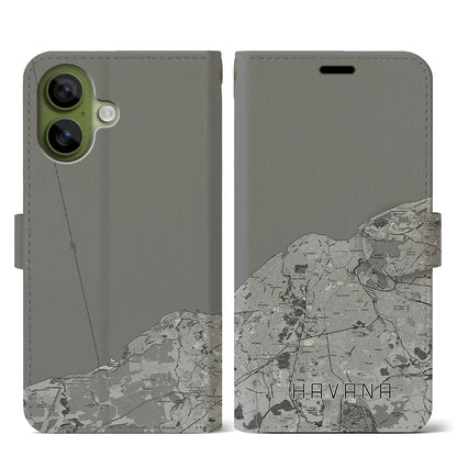 【ハバナ（キューバ）】地図柄iPhoneケース（手帳タイプ）