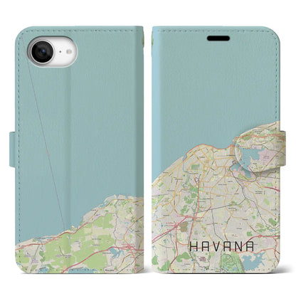 【ハバナ（キューバ）】地図柄iPhoneケース（手帳タイプ）