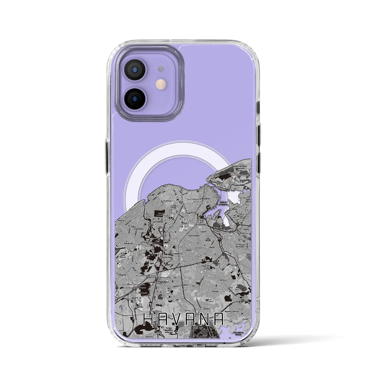 【ハバナ（キューバ）】地図柄iPhoneケース（MagSafeタイプ）