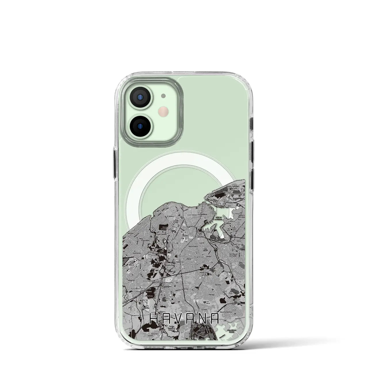 【ハバナ（キューバ）】地図柄iPhoneケース（MagSafeタイプ）