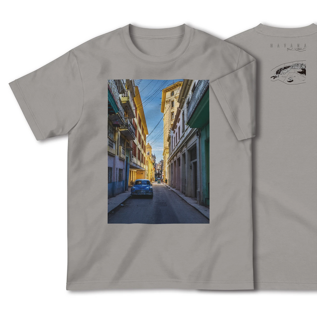 【ハバナ（キューバ）】Map World ハイクオリティTシャツ