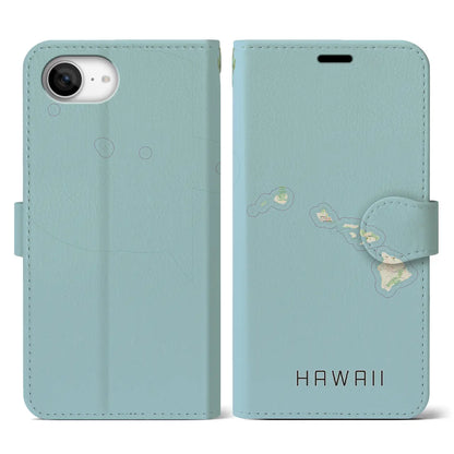 【ハワイ（アメリカ）】地図柄iPhoneケース（手帳タイプ）