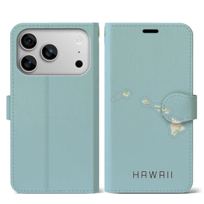 【ハワイ（アメリカ）】地図柄iPhoneケース（手帳タイプ）