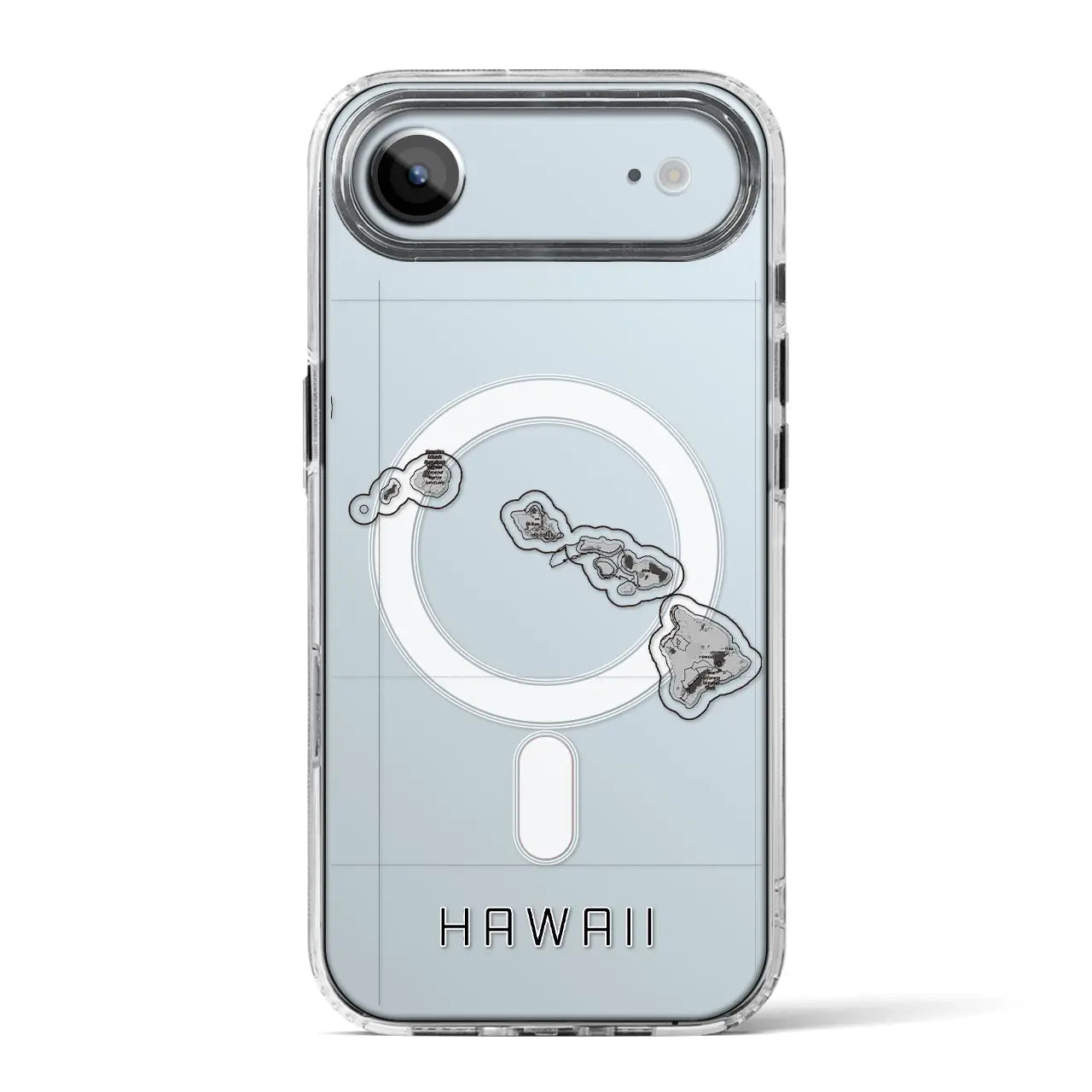 【ハワイ（アメリカ）】地図柄iPhoneケース（MagSafeタイプ）