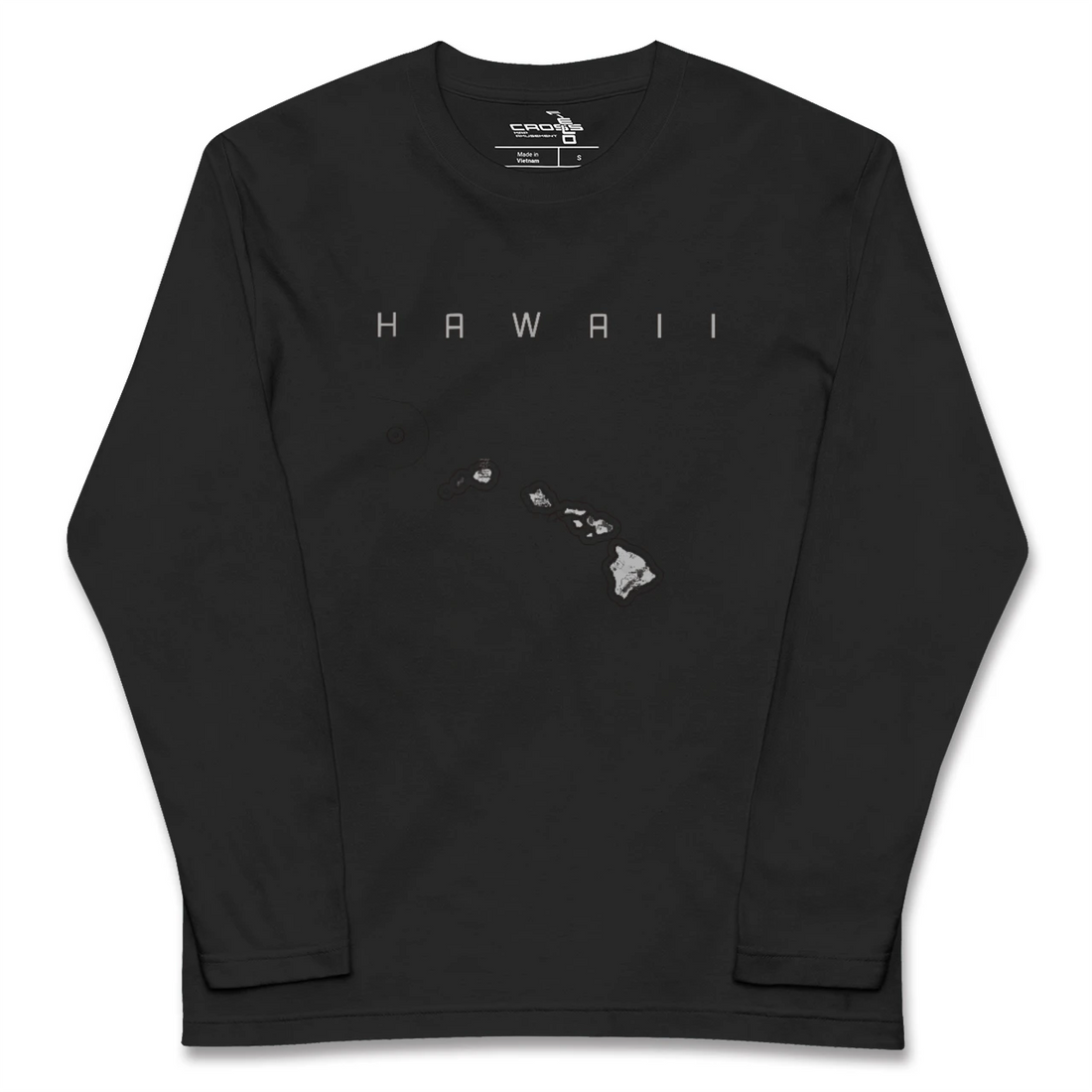 【ハワイ（アメリカ）】地図柄ロングスリーブTシャツ