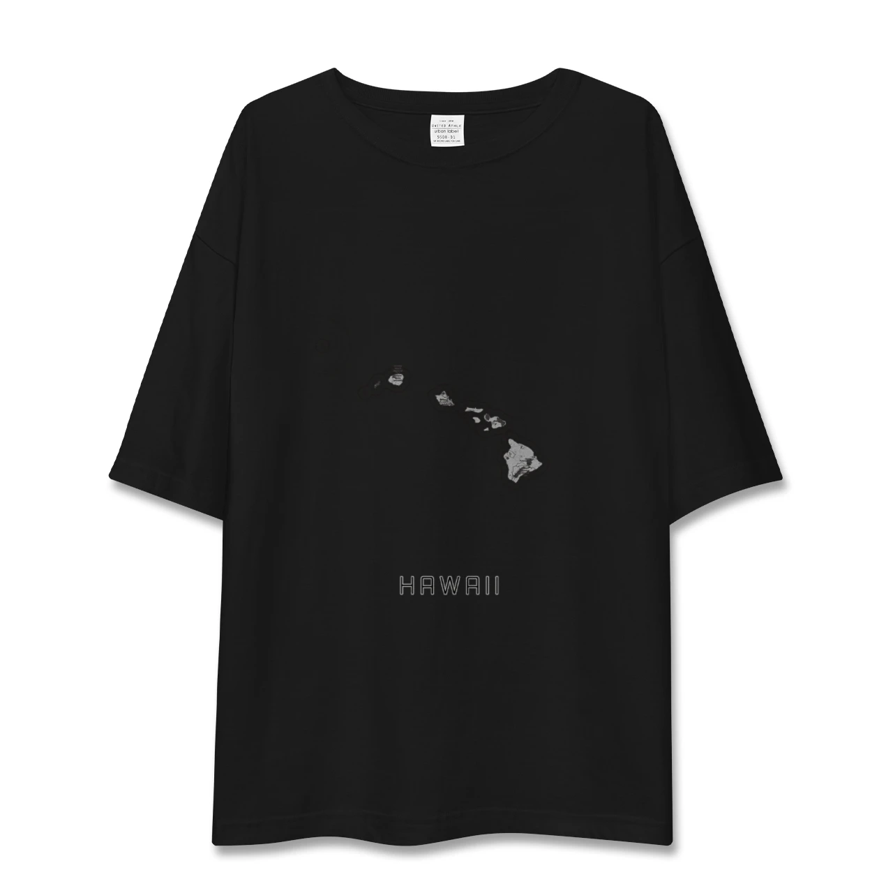 【ハワイ（アメリカ）】地図柄ビッグシルエットTシャツ