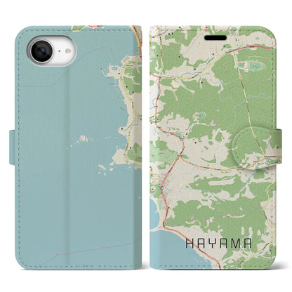 【葉山（神奈川県）】地図柄iPhoneケース（手帳タイプ）