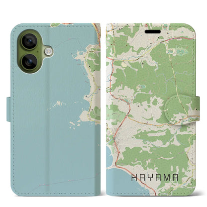 【葉山（神奈川県）】地図柄iPhoneケース（手帳タイプ）