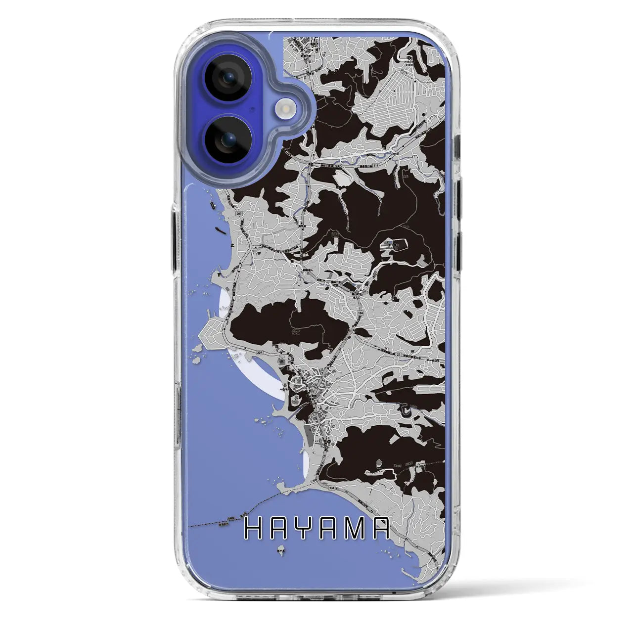 【葉山（神奈川県）】地図柄iPhoneケース（MagSafeタイプ）