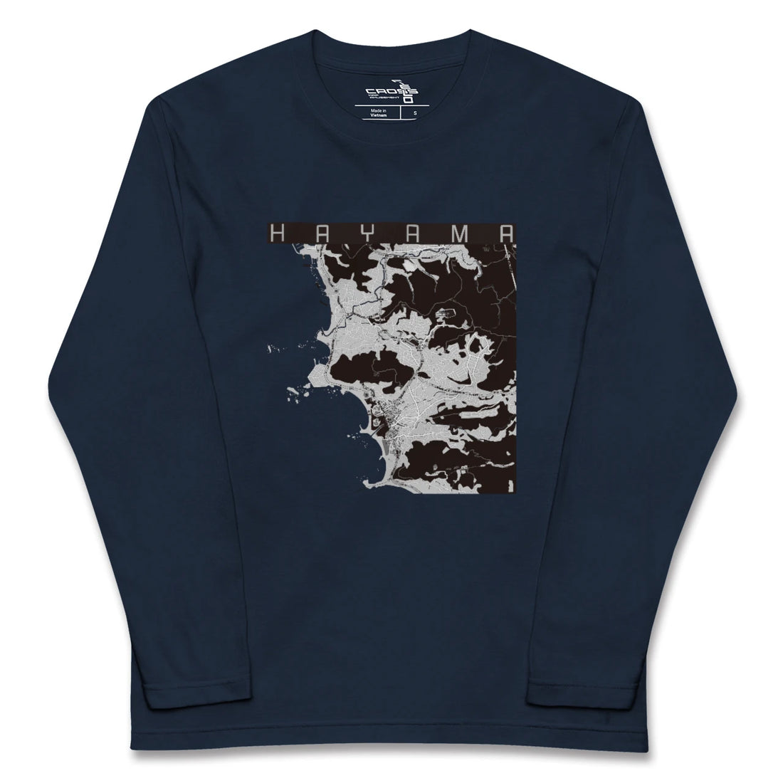 【葉山(神奈川県)】地図柄ロングスリーブTシャツ