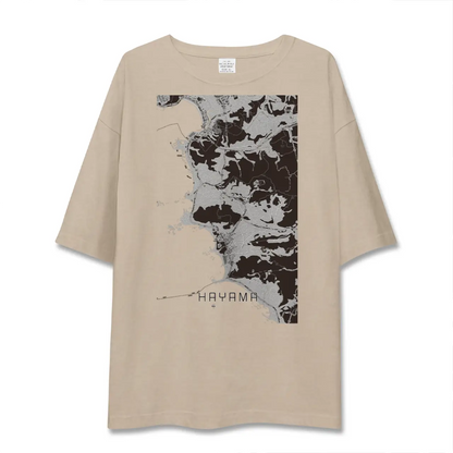 【葉山（神奈川県）】地図柄ビッグシルエットTシャツ