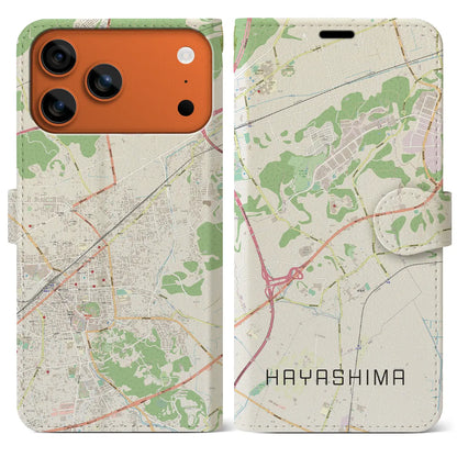 【早島（岡山県）】地図柄iPhoneケース（手帳タイプ）