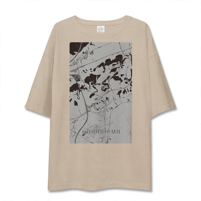 【早島（岡山県）】地図柄ビッグシルエットTシャツ