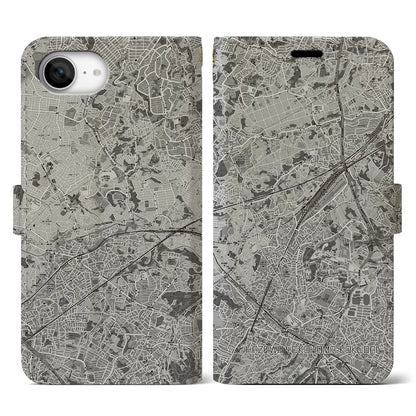 【羽沢横浜国大（神奈川県）】地図柄iPhoneケース（手帳タイプ）