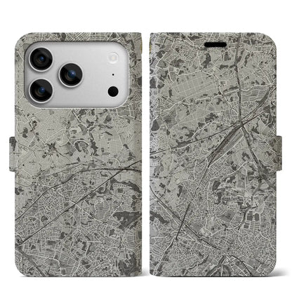 【羽沢横浜国大（神奈川県）】地図柄iPhoneケース（手帳タイプ）