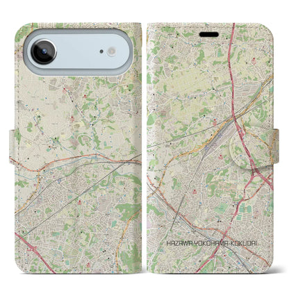 【羽沢横浜国大（神奈川県）】地図柄iPhoneケース（手帳タイプ）