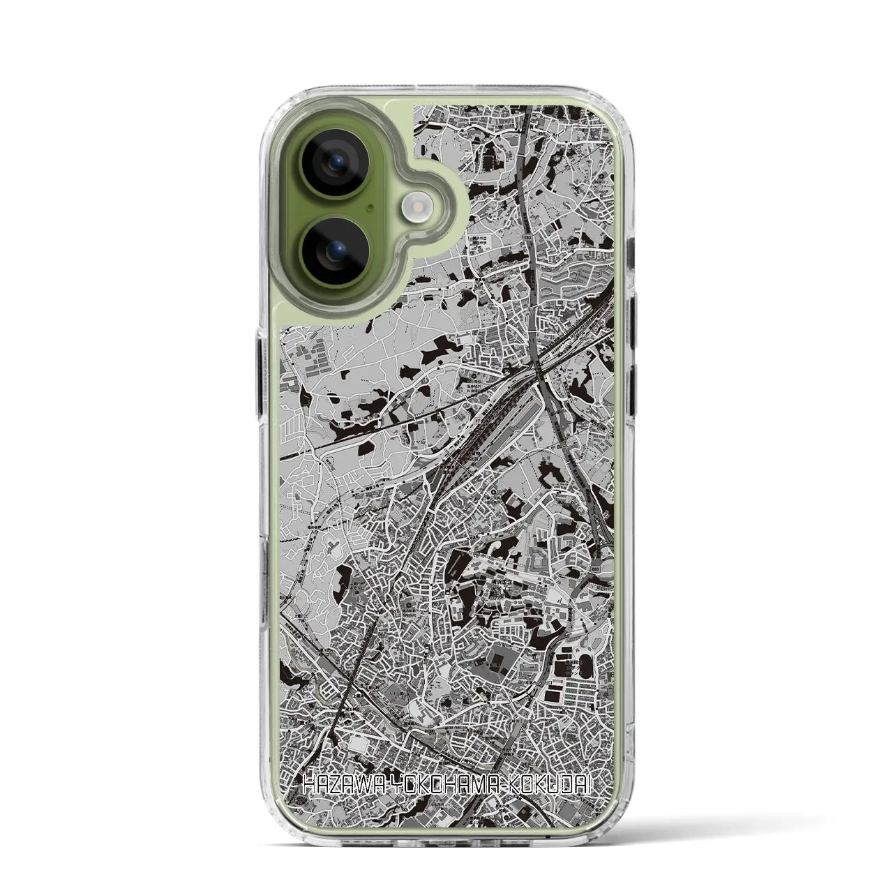 【羽沢横浜国大（神奈川県）】地図柄iPhoneケース（MagSafeタイプ）