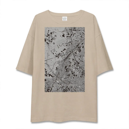【羽沢横浜国大（神奈川県）】地図柄ビッグシルエットTシャツ