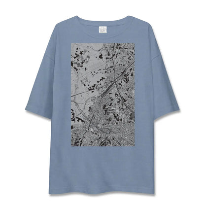 【羽沢横浜国大（神奈川県）】地図柄ビッグシルエットTシャツ