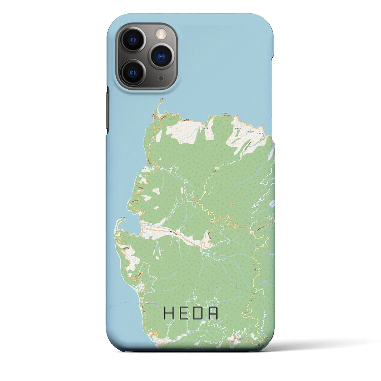 【戸田（静岡県）】地図柄iPhoneケース（バックカバータイプ）