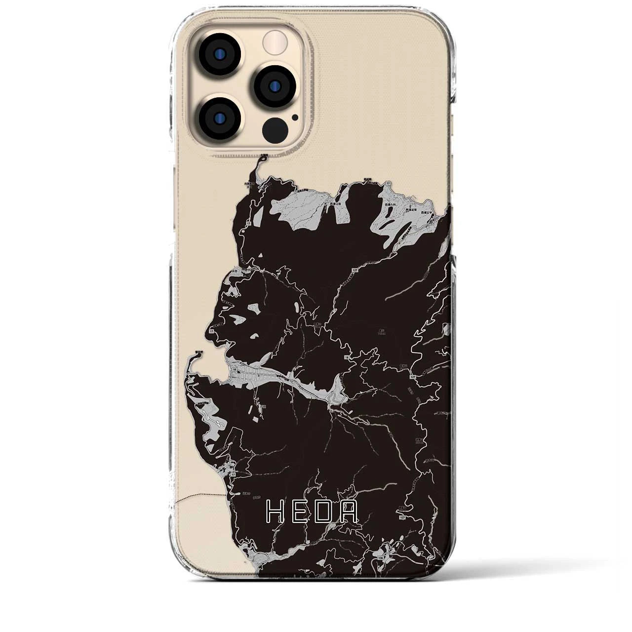 【戸田（静岡県）】地図柄iPhoneケース（クリアタイプ）