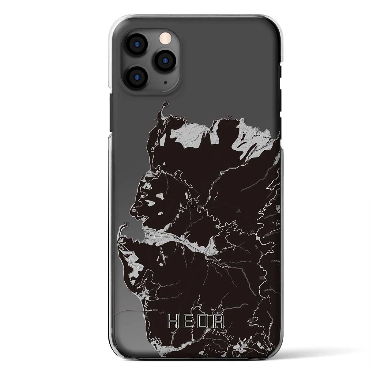 【戸田（静岡県）】地図柄iPhoneケース（クリアタイプ）