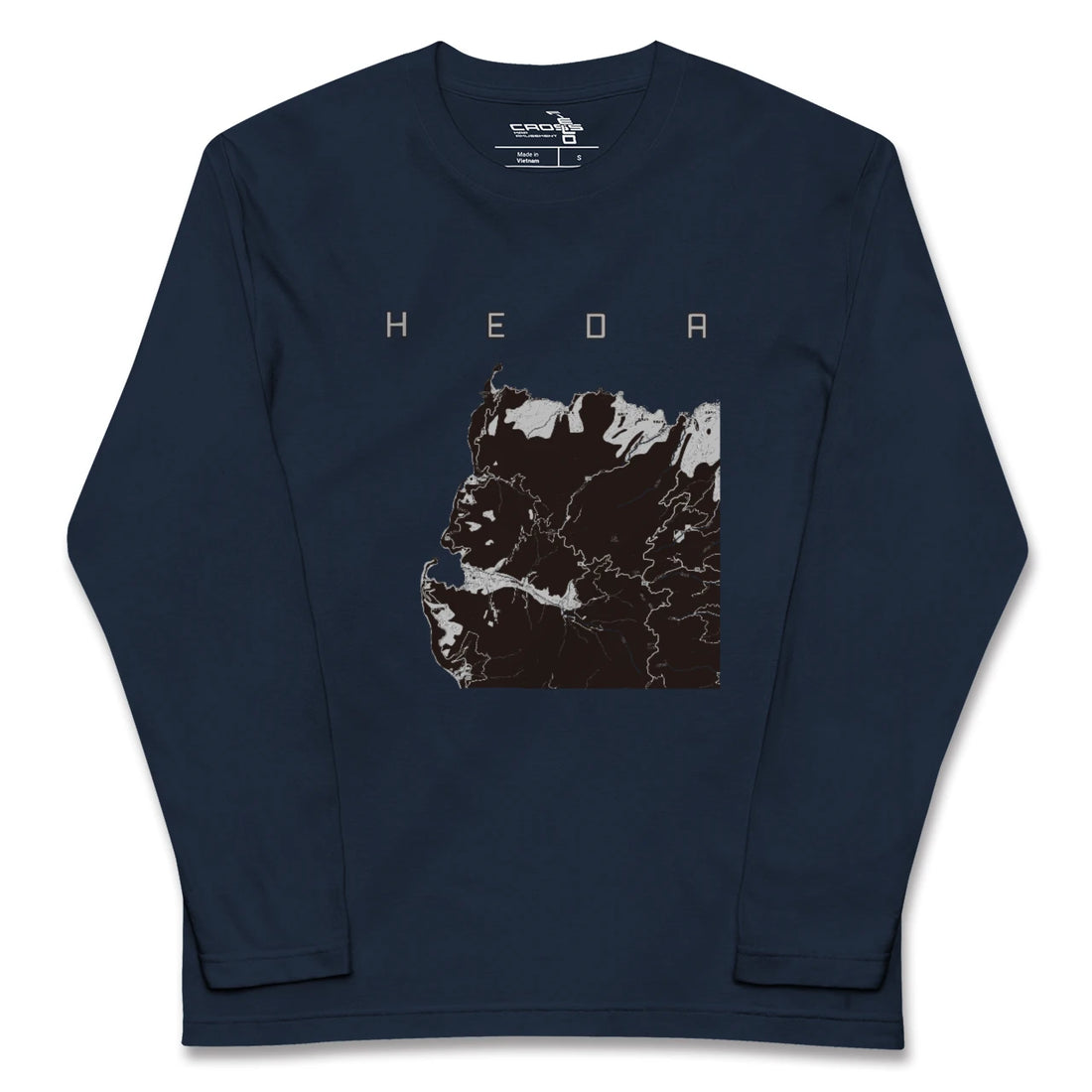 【戸田（静岡県）（静岡県）】地図柄ロングスリーブTシャツ